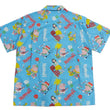 Load image into Gallery viewer, Sun Surf Men's Cotton Hawaiian Shirt - Uncle Torys Graphic Design - Short-Sleeve Aloha Shirt "TRIP TO HAWAII" SS39537 125 Blue