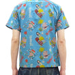 Load image into Gallery viewer, Sun Surf Men's Cotton Hawaiian Shirt - Uncle Torys Graphic Design - Short-Sleeve Aloha Shirt "TRIP TO HAWAII" SS39537 125 Blue