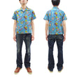 Load image into Gallery viewer, Sun Surf Men's Cotton Hawaiian Shirt - Uncle Torys Graphic Design - Short-Sleeve Aloha Shirt "TRIP TO HAWAII" SS39537 125 Blue
