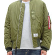 Load image into Gallery viewer, Alpha Industries Lightweight MA-1 Jacket Men's Casual Updated Version of the MA1 Flight Bomber Jacket TA0720 019 Olive-Green