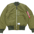 Load image into Gallery viewer, Alpha Industries Lightweight MA-1 Jacket Men's Casual Updated Version of the MA1 Flight Bomber Jacket TA0720 019 Olive-Green