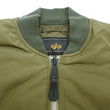 Load image into Gallery viewer, Alpha Industries Lightweight MA-1 Jacket Men's Casual Updated Version of the MA1 Flight Bomber Jacket TA0720 019 Olive-Green