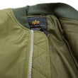 Load image into Gallery viewer, Alpha Industries Lightweight MA-1 Jacket Men's Casual Updated Version of the MA1 Flight Bomber Jacket TA0720 019 Olive-Green