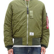 Load image into Gallery viewer, Alpha Industries Lightweight MA-1 Jacket Men's Casual Updated Version of the MA1 Flight Bomber Jacket TA0720 019 Olive-Green