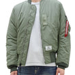 Load image into Gallery viewer, Alpha Industries Lightweight MA-1 Jacket Men's Casual Updated Version of the MA1 Flight Bomber Jacket TA0720 059 Vintage-Gray