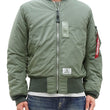 Load image into Gallery viewer, Alpha Industries Lightweight MA-1 Jacket Men's Casual Updated Version of the MA1 Flight Bomber Jacket TA0720 059 Vintage-Gray