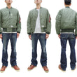 Load image into Gallery viewer, Alpha Industries Lightweight MA-1 Jacket Men's Casual Updated Version of the MA1 Flight Bomber Jacket TA0720 059 Vintage-Gray