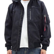 Laden Sie das Bild in den Galerie-Viewer, Alpha Industries Bonded Parka Men's Casual Military-Inspired Nylon Hooded Jacket with Rib Panel TA0722 001 Black