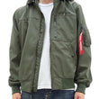 Laden Sie das Bild in den Galerie-Viewer, Alpha Industries Bonded Parka Men's Casual Military-Inspired Nylon Hooded Jacket with Rib Panel TA0722 076 Gray