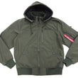 Laden Sie das Bild in den Galerie-Viewer, Alpha Industries Bonded Parka Men's Casual Military-Inspired Nylon Hooded Jacket with Rib Panel TA0722 076 Gray