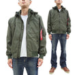 Laden Sie das Bild in den Galerie-Viewer, Alpha Industries Bonded Parka Men's Casual Military-Inspired Nylon Hooded Jacket with Rib Panel TA0722 076 Gray