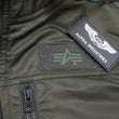 Load image into Gallery viewer, Alpha Industries Hooded Puffer Jacket TA1672 Men's Military Style Nylon Padded Jacket with Rib Panel TA1672-076 Replica-Gray