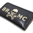 Load image into Gallery viewer, TOYS McCOY Leather Long Wallet Men's Casual The Wild One BRMC Skull Logo TMA2311 031 Black