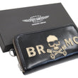 Load image into Gallery viewer, TOYS McCOY Leather Long Wallet Men's Casual The Wild One BRMC Skull Logo TMA2311 031 Black