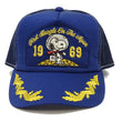 Load image into Gallery viewer, TOYS McCOY Cap Men's Casual 1969 Snoopy Astronaut Mesh Cap Mesh Back Baseball Hat TMA2403 Navy-Blue