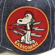 Load image into Gallery viewer, TOYS McCOY Denim Cap Men's Snoopy x USN Denim Baseball Hat TMA2410 Deep Blue Indigo