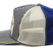 Load image into Gallery viewer, TOYS McCOY Hickory Striped Trucker Hat Men's Casual Embroidered Patch Baseball Cap with Mesh Side Panels TMA2413