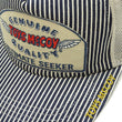 Load image into Gallery viewer, TOYS McCOY Hickory Striped Trucker Hat Men's Casual Embroidered Patch Baseball Cap with Mesh Side Panels TMA2413
