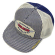 Load image into Gallery viewer, TOYS McCOY Hickory Striped Trucker Hat Men's Casual Embroidered Patch Baseball Cap with Mesh Side Panels TMA2413