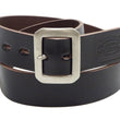 Load image into Gallery viewer, TOYS McCOY Men's Casual Leather Belt - 38mm Wide, 4mm Thick Steerhide Garrison Belt with Square Single Pin Buckle TMA2414 030 Black