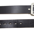 Load image into Gallery viewer, TOYS McCOY Men's Casual Leather Belt - 38mm Wide, 4mm Thick Steerhide Garrison Belt with Square Single Pin Buckle TMA2414 030 Black