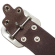 Load image into Gallery viewer, TOYS McCOY Men's Casual Leather Belt - 38mm Wide, 4mm Thick Steerhide Garrison Belt with Square Single Pin Buckle TMA2414 050 Brown
