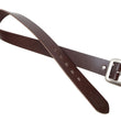 Load image into Gallery viewer, TOYS McCOY Men's Casual Leather Belt - 38mm Wide, 4mm Thick Steerhide Garrison Belt with Square Single Pin Buckle TMA2414 050 Brown