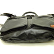 Laden Sie das Bild in den Galerie-Viewer, TOYS McCOY Men's Leather Shoulder Bag - U.S. Air Force Helmet Bag Style - TMA2418, 030 Black Horsehide x Nickel Zipper