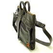 Laden Sie das Bild in den Galerie-Viewer, TOYS McCOY Men's Leather Shoulder Bag - U.S. Air Force Helmet Bag Style - TMA2418, 030 Black Horsehide x Nickel Zipper
