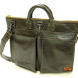 Laden Sie das Bild in den Galerie-Viewer, TOYS McCOY Men's Leather Shoulder Bag - U.S. Air Force Helmet Bag Style - TMA2418, 050 Brown Horsehide x Brass Zipper