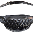 Laden Sie das Bild in den Galerie-Viewer, TOYS McCOY Bag Men's Casual Genuine Horsehide Quilted Leather Sling Bag Waist Pack TMA2422 030 Black