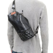 Laden Sie das Bild in den Galerie-Viewer, TOYS McCOY Leather Mini Duffle Sling Bag Men's Casual Small Crossbody Bag TMA2423 030 Black
