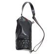Laden Sie das Bild in den Galerie-Viewer, TOYS McCOY Leather Mini Duffle Sling Bag Men's Casual Small Crossbody Bag TMA2423 030 Black