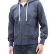 Load image into Gallery viewer, TOYS McCOY Plain Zip-Up Hoodie Men's Vintage Inspired Solid Zip Hooded Sweatshirt TMC2468 141 Faded-Bluish-Gray