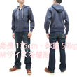 Load image into Gallery viewer, TOYS McCOY Plain Zip-Up Hoodie Men's Vintage Inspired Solid Zip Hooded Sweatshirt TMC2468 141 Faded-Bluish-Gray