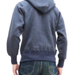 Load image into Gallery viewer, TOYS McCOY Plain Zip-Up Hoodie Men's Vintage Inspired Solid Zip Hooded Sweatshirt TMC2468 141 Faded-Bluish-Gray