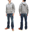 Load image into Gallery viewer, TOYS McCOY Plain Zip-Up Hoodie Men's Vintage Inspired Solid Zip Hooded Sweatshirt TMC2468 020 Gray