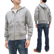 Load image into Gallery viewer, TOYS McCOY Plain Zip-Up Hoodie Men's Vintage Inspired Solid Zip Hooded Sweatshirt TMC2468 020 Gray
