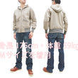 Load image into Gallery viewer, TOYS McCOY Plain Zip-Up Hoodie Men's Vintage Inspired Solid Zip Hooded Sweatshirt TMC2468 040 Sand-Beige