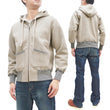Load image into Gallery viewer, TOYS McCOY Plain Zip-Up Hoodie Men's Vintage Inspired Solid Zip Hooded Sweatshirt TMC2468 040 Sand-Beige