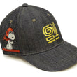 Load image into Gallery viewer, TOYS McCOY Graphic Black Denim Baseball Cap (No-Mesh) Men's Casual Snoopy Embroidered Cotton Ball Cap TMA2501
