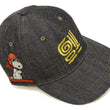 Load image into Gallery viewer, TOYS McCOY Graphic Black Denim Baseball Cap (No-Mesh) Men's Casual Snoopy Embroidered Cotton Ball Cap TMA2501