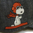Load image into Gallery viewer, TOYS McCOY Graphic Black Denim Baseball Cap (No-Mesh) Men's Casual Snoopy Embroidered Cotton Ball Cap TMA2501