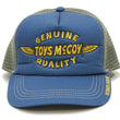Load image into Gallery viewer, TOYS McCOY Side Mesh Cap Men's Casual Embroidered Graphic Baseball Cap / Trucker Cap with a Slightly Curved Brim and Snapback Adjuster TMA2503 Grayish-Blue x Olive