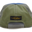Load image into Gallery viewer, TOYS McCOY Side Mesh Cap Men's Casual Embroidered Graphic Baseball Cap / Trucker Cap with a Slightly Curved Brim and Snapback Adjuster TMA2503 Grayish-Blue x Olive