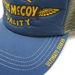 Load image into Gallery viewer, TOYS McCOY Side Mesh Cap Men's Casual Embroidered Graphic Baseball Cap / Trucker Cap with a Slightly Curved Brim and Snapback Adjuster TMA2503 Grayish-Blue x Olive