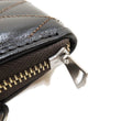 Load image into Gallery viewer, TOYS McCOY Zip-Around Long Leather Wallet Men's Casual Quilted Horsehide Leather Wallet with Three-Sided Zip TMA2506 030 Black