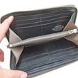 Load image into Gallery viewer, TOYS McCOY Zip-Around Long Leather Wallet Men's Casual Quilted Horsehide Leather Wallet with Three-Sided Zip TMA2506 030 Black
