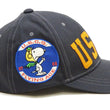 Load image into Gallery viewer, TOYS McCOY Men's Baseball Cap - No Mesh, Custom Patches with Snoopy Flying Ace & U.S.C.G. (TMA2526 Charcoal)