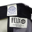 Load image into Gallery viewer, TOYS McCOY Men's Trucker Cap with Felix the Cat & Beck Motorcycle Patch - Side Mesh Baseball Hat, Adjustable Snapback TMA2529 Black/Gray